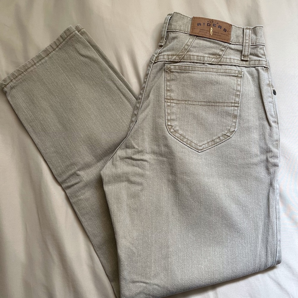 Vintage Tan Riders Straight Leg Jeans